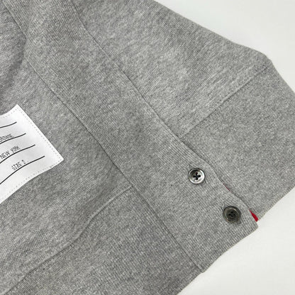 THOM BROWNE Classic Loopback 4-Bar Sweatshirt Gray Size 2