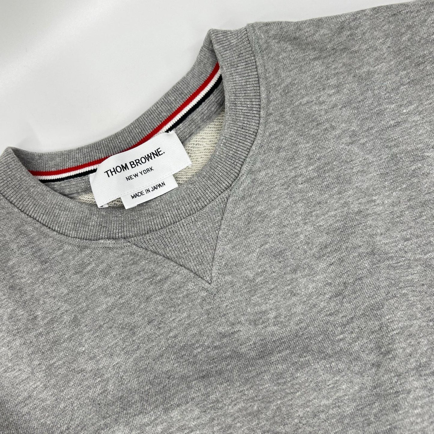 THOM BROWNE Classic Loopback 4-Bar Sweatshirt Gray Size 2