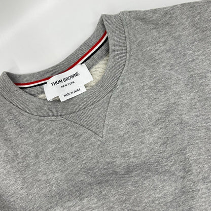 THOM BROWNE Classic Loopback 4-Bar Sweatshirt Gray Size 2