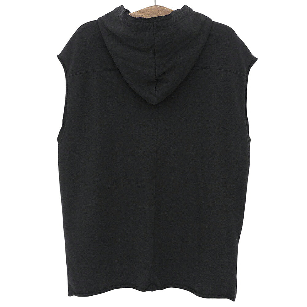 The Viridi-anne Sleeveless Cotton Sweat Hoodie Black Size 3