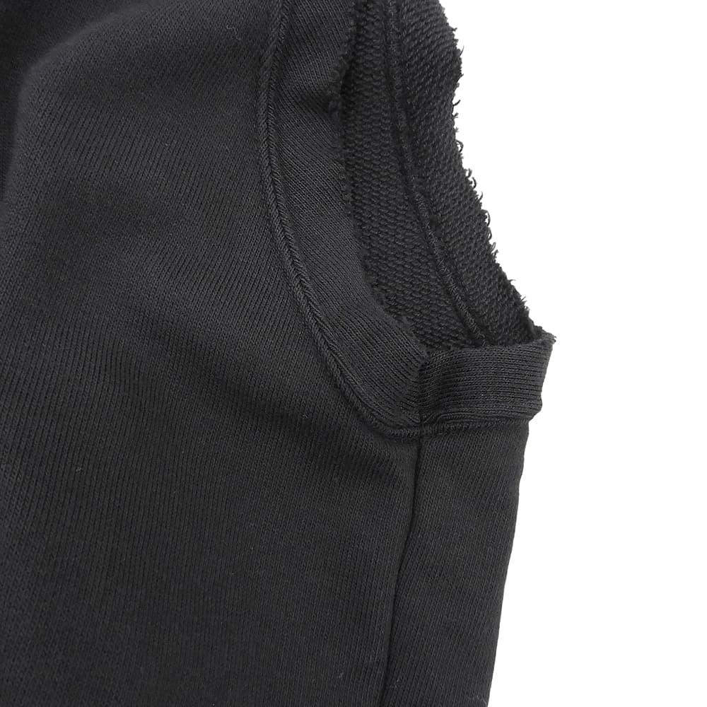 The Viridi-anne Sleeveless Cotton Sweat Hoodie Black Size 3