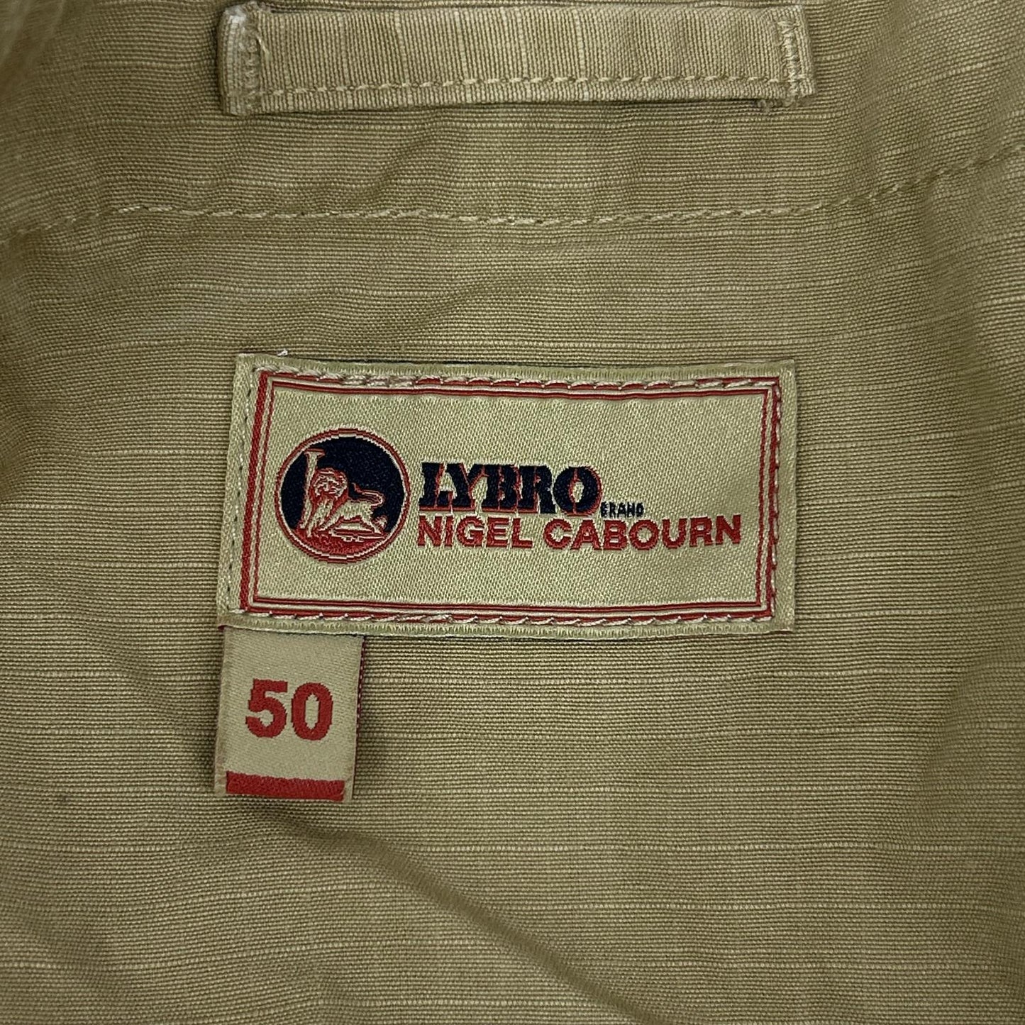 NIGEL CABOURN LYBRO Naval Dungaree Ripstop Beige Size 50