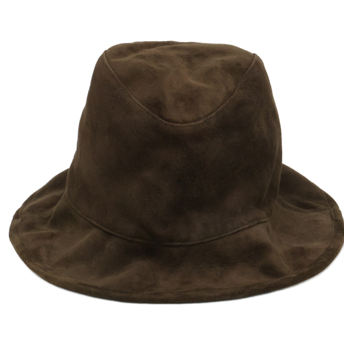 KIJIMATAKAYUKI Goat Suede Hat Brown Size 3