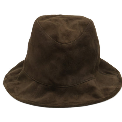 KIJIMATAKAYUKI Goat Suede Hat Brown Size 3