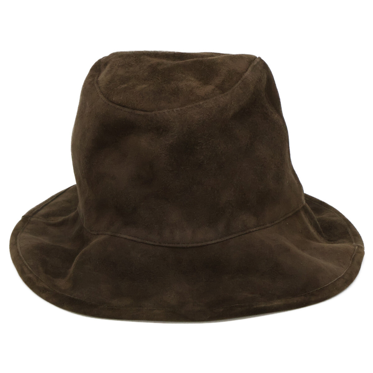 KIJIMATAKAYUKI Goat Suede Hat Brown Size 3