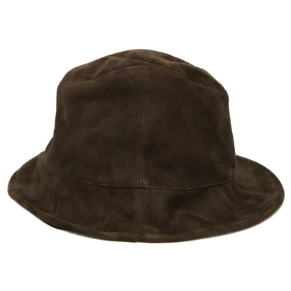 KIJIMATAKAYUKI Goat Suede Hat Brown Size 3