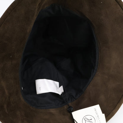 KIJIMATAKAYUKI Goat Suede Hat Brown Size 3
