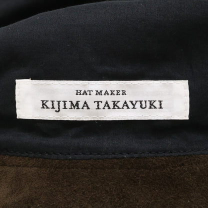 KIJIMATAKAYUKI Goat Suede Hat Brown Size 3