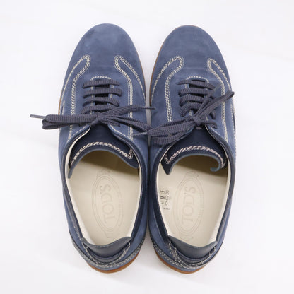 TOD'S OWENS LACED Suede Sneakers Jeans/Navy Size 6