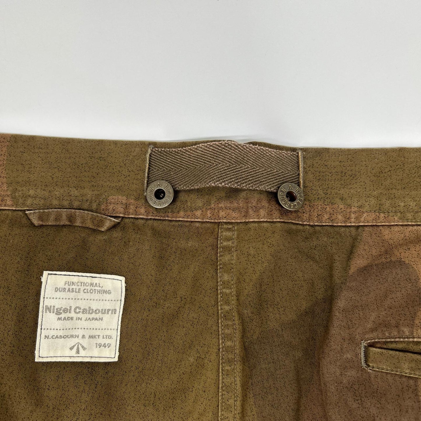 NIGEL CABOURN SAS Combat Cotton Pants Brown Size 32