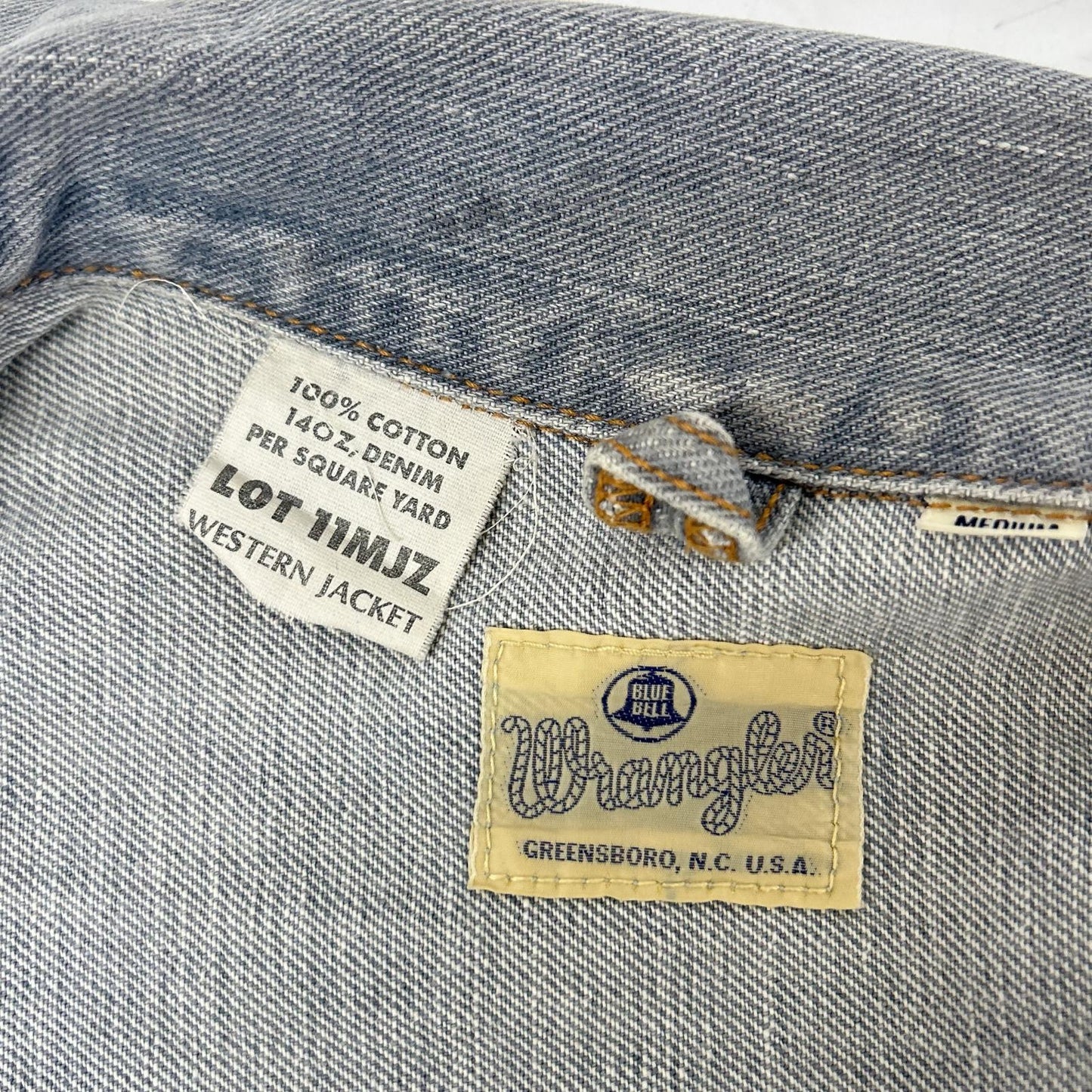 Wrangler LOT.11MJZ 14oz Indigo Denim Jacket Size M