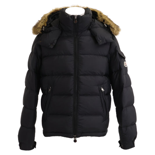Moncler 23' MAYAF Fur Hooded Down Jacket Black Size 2