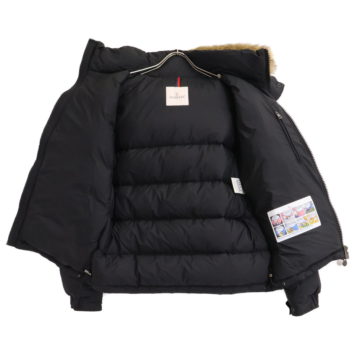 Moncler 23' MAYAF Fur Hooded Down Jacket Black Size 2