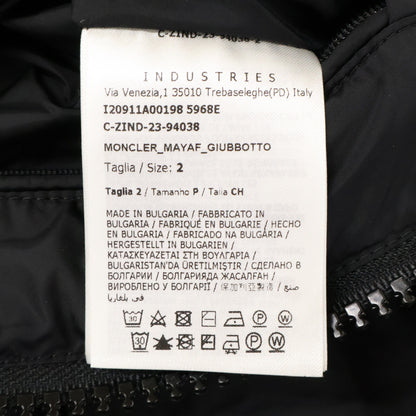 Moncler 23' MAYAF Fur Hooded Down Jacket Black Size 2