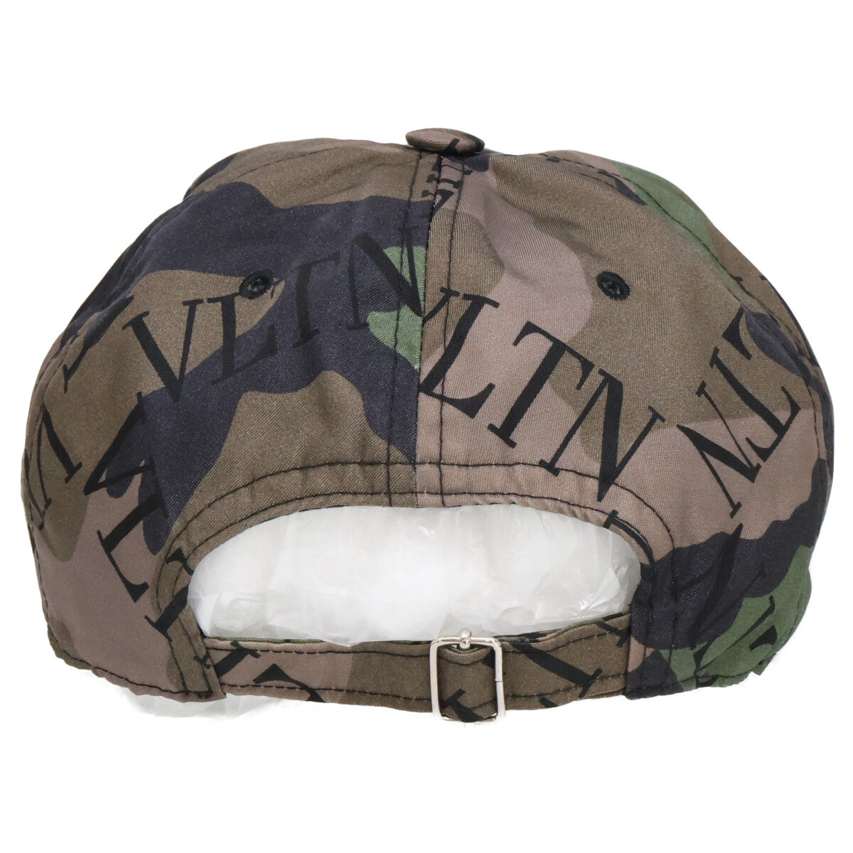 Valentino Garavani Camo Logo Nylon Cap Olive Size 58