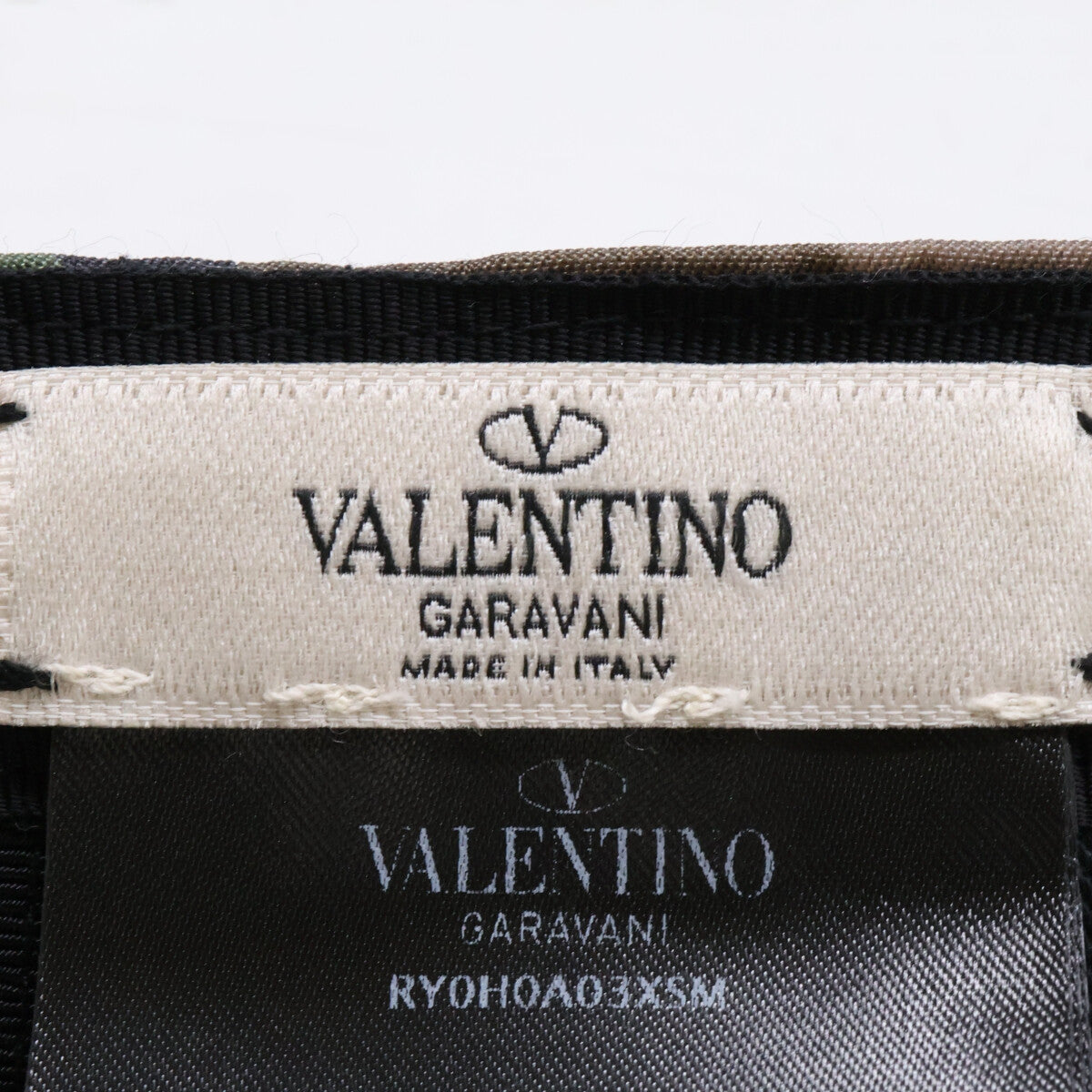 Valentino Garavani Camo Logo Nylon Cap Olive Size 58