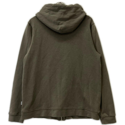 BALR. Khaki Zip-Up Hoodie Size L