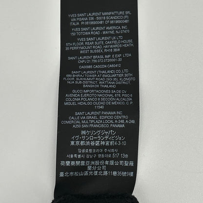 YvesSaintLaurent Black Cotton Signature Logo Hoodie Size XL
