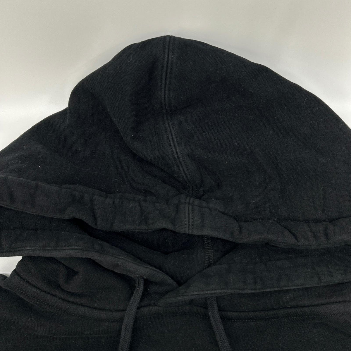 YvesSaintLaurent Black Cotton Signature Logo Hoodie Size XL