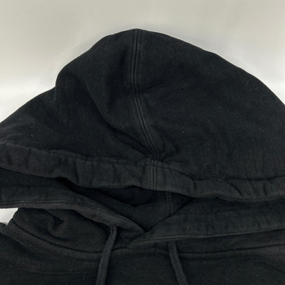 YvesSaintLaurent Black Cotton Signature Logo Hoodie Size XL