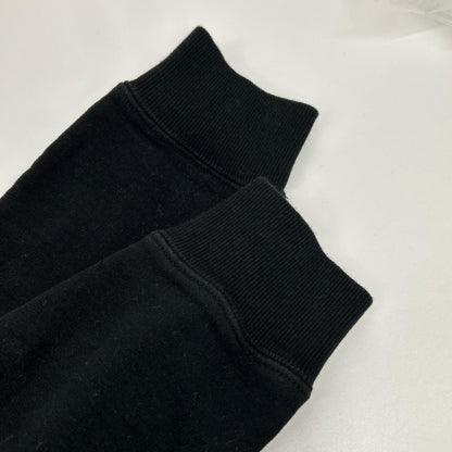 YvesSaintLaurent Black Cotton Signature Logo Hoodie Size XL