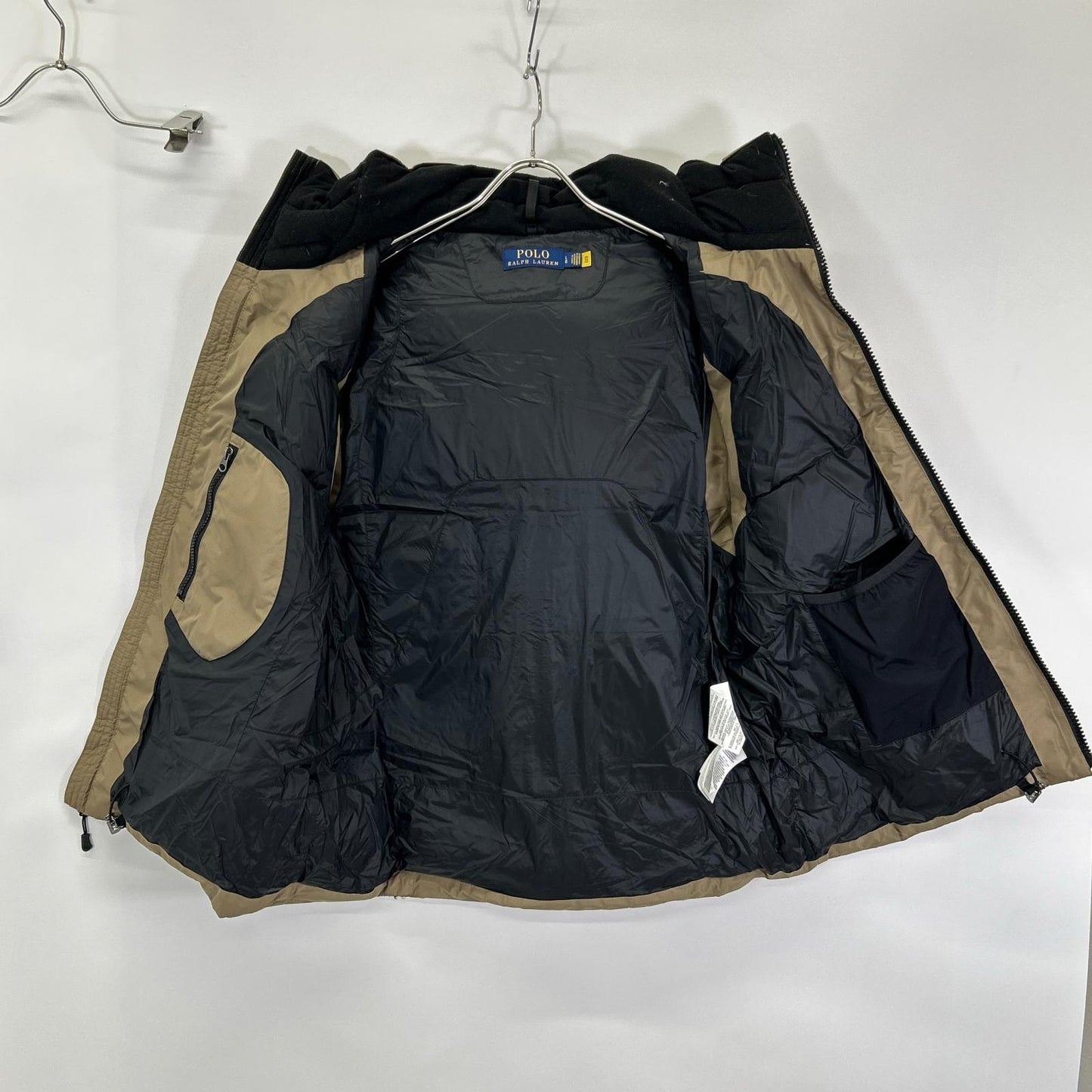 POLObyRalphLauren Tyrol Hooded Down Vest Khaki Size L