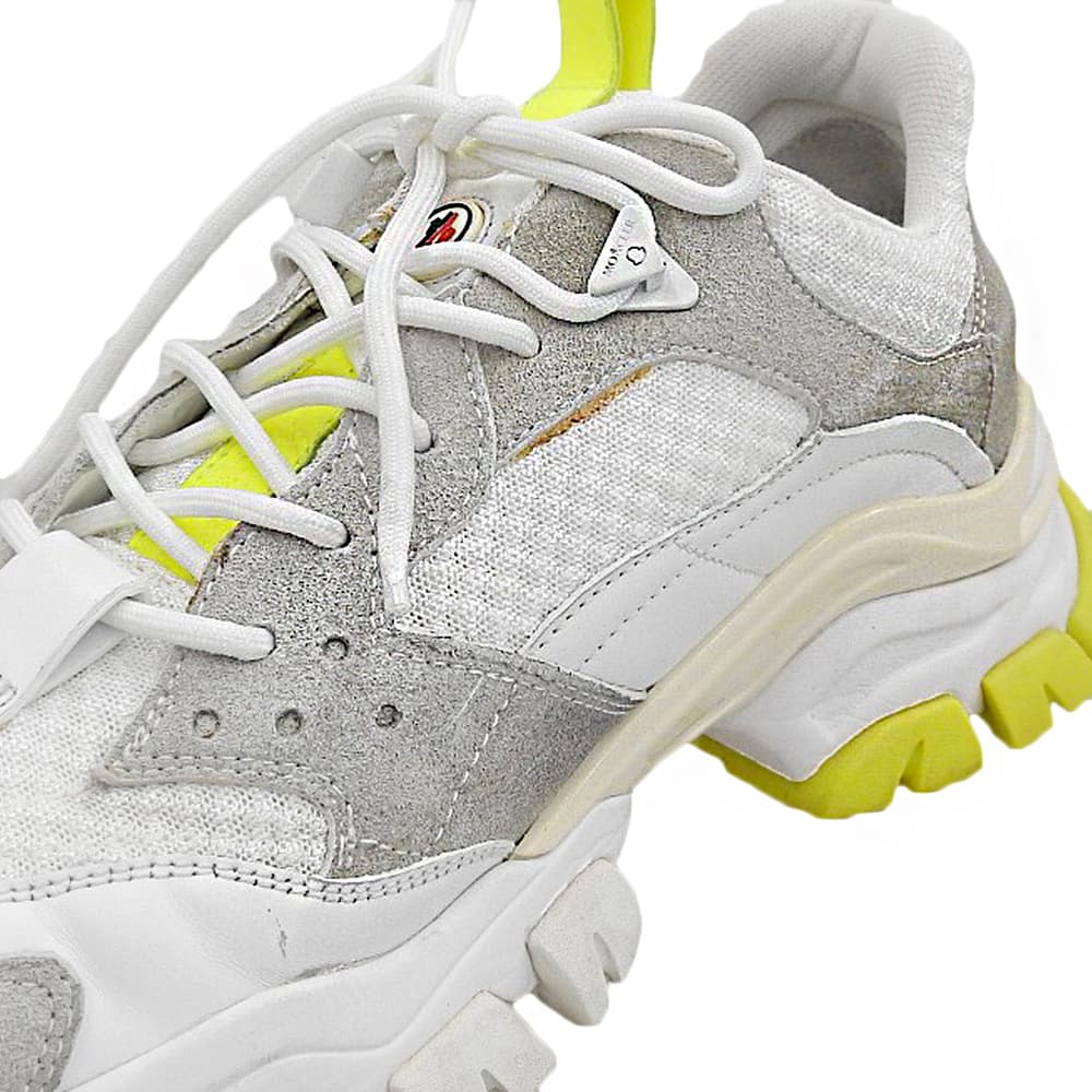 MONCLER Leave No Trace Mesh Sneakers White/Gray Size EU 42