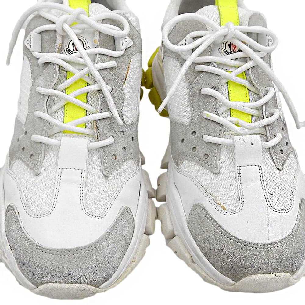 MONCLER Leave No Trace Mesh Sneakers White/Gray Size EU 42