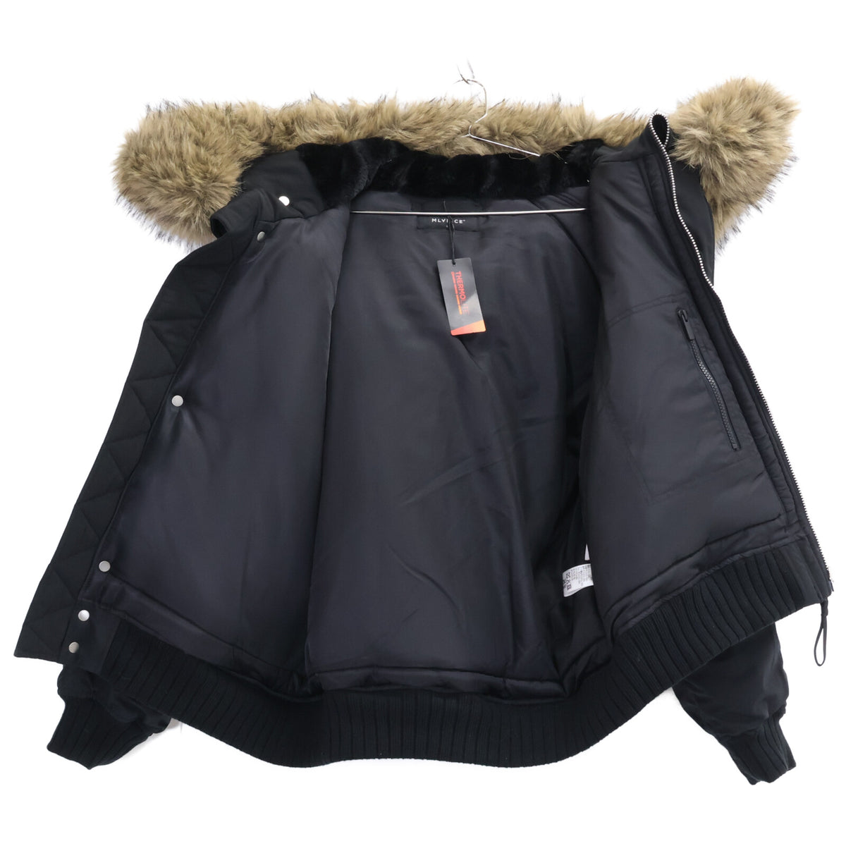 MLVINCE Black N-2B Flight Jacket Size L