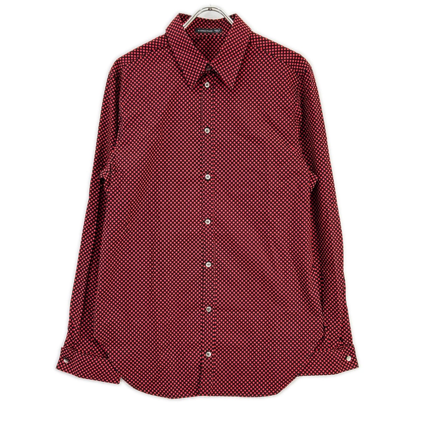 ALEXANDER McQUEEN Early Tag Double Shirt Black/Red Size 46