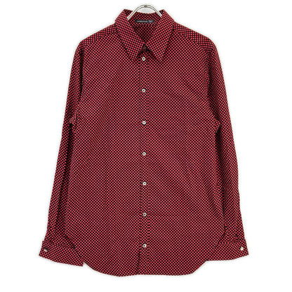 ALEXANDER McQUEEN Early Tag Double Shirt Black/Red Size 46