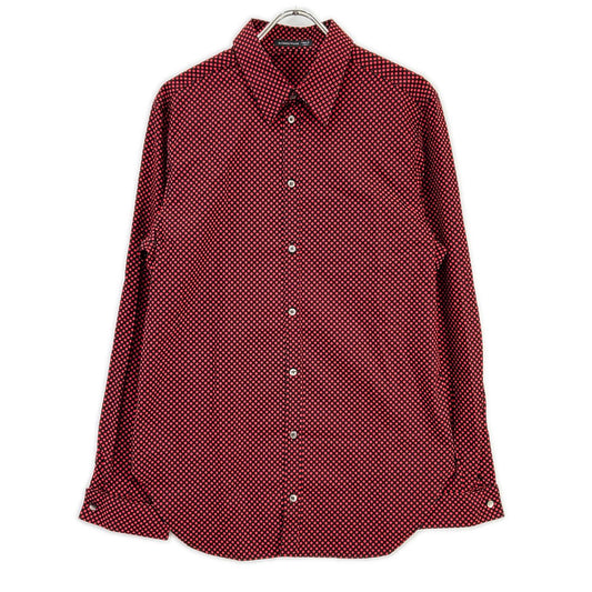 ALEXANDER McQUEEN Early Tag Double Shirt Black/Red Size 46