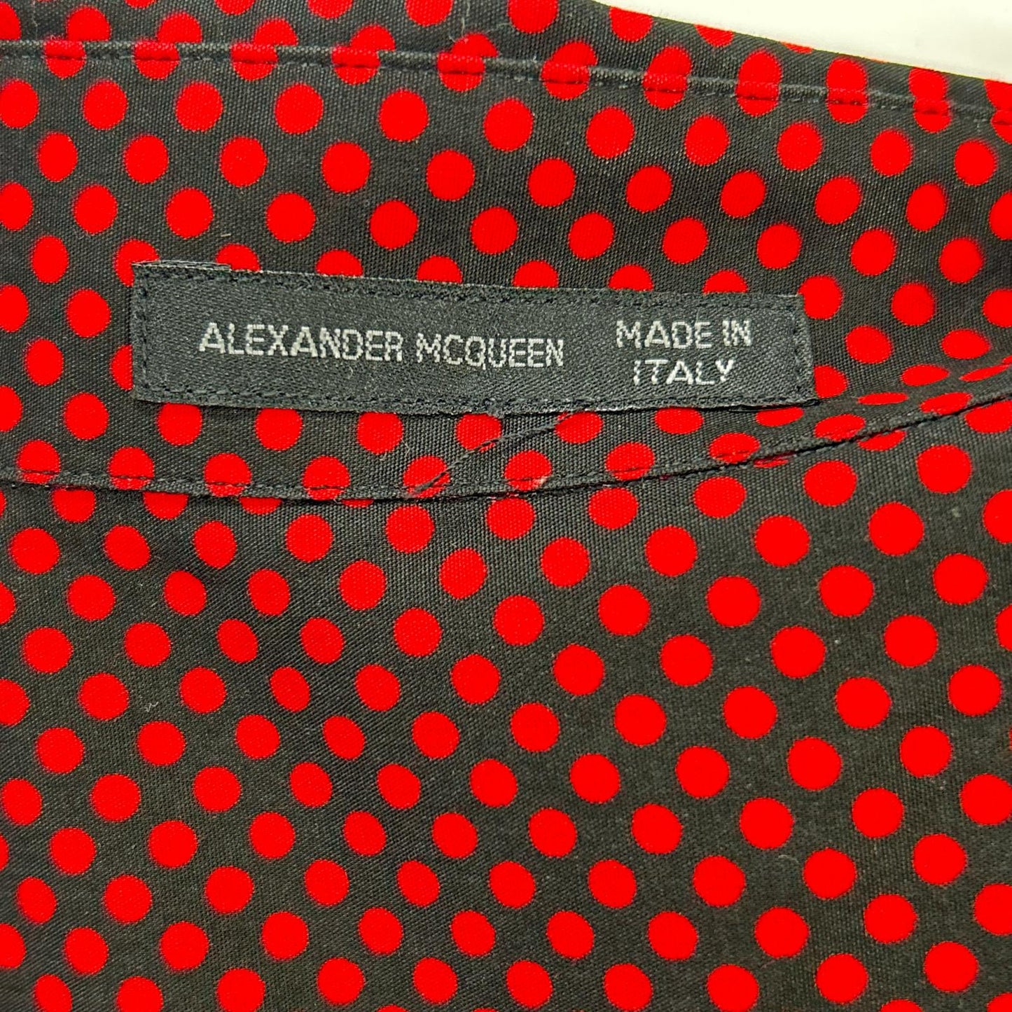 ALEXANDER McQUEEN Early Tag Double Shirt Black/Red Size 46