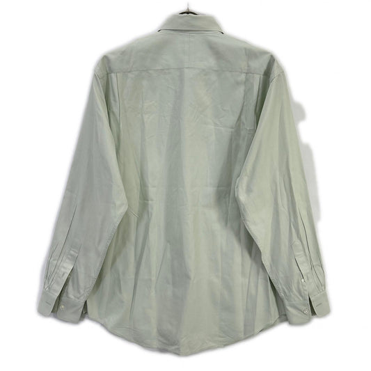 AURALEE Light Green Washed Finx Twill Shirt Size 3