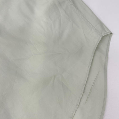 AURALEE Light Green Washed Finx Twill Shirt Size 3