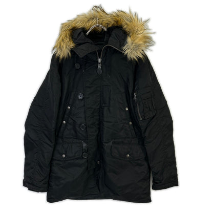 AVIREX Black N-3B Nylon Flight Jacket Size M