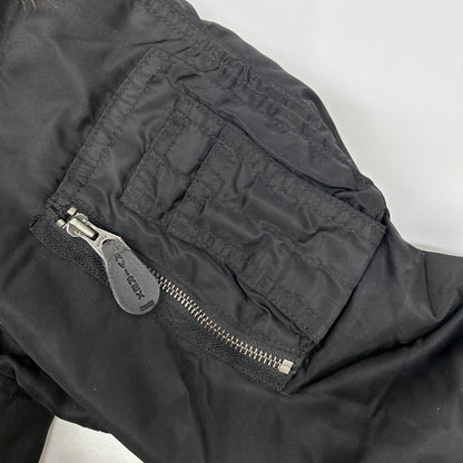 AVIREX Black N-3B Nylon Flight Jacket Size M