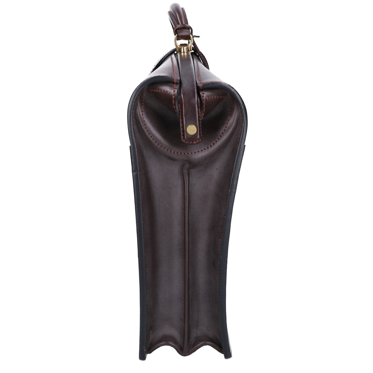 MANSOU Bridle Leather Dulles Business Bag Brown