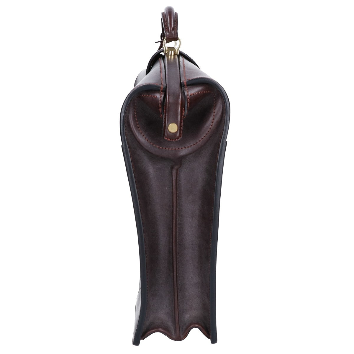 MANSOU Bridle Leather Dulles Business Bag Brown