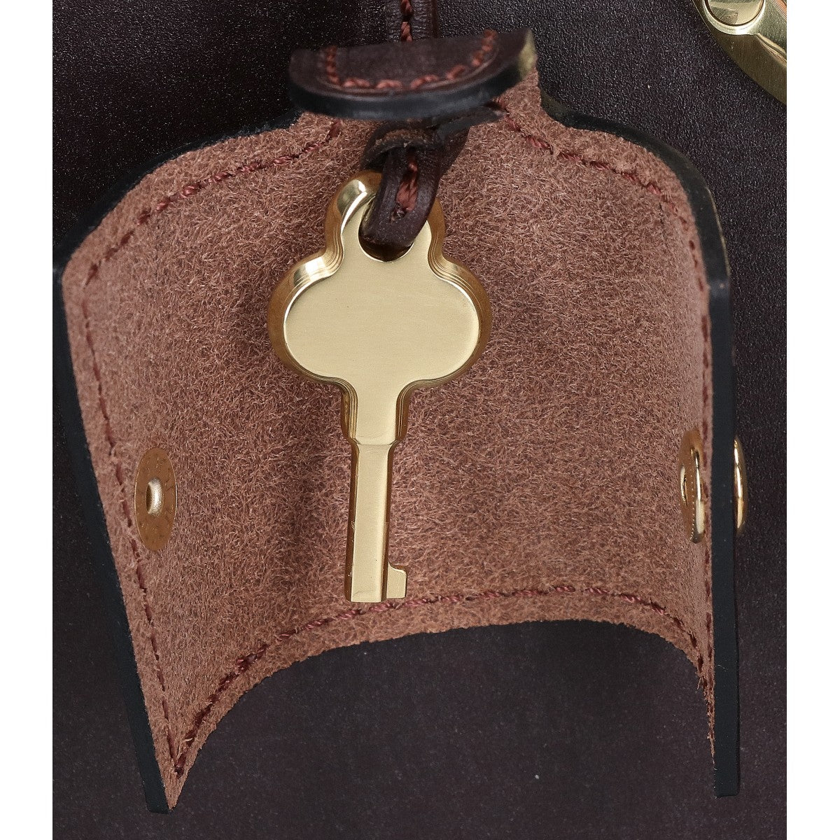 MANSOU Bridle Leather Dulles Business Bag Brown
