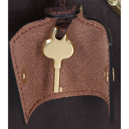 MANSOU Bridle Leather Dulles Business Bag Brown