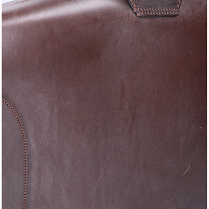 MANSOU Bridle Leather Dulles Business Bag Brown