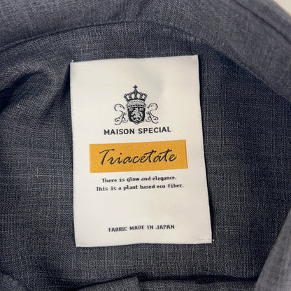 MAISON SPECIAL Gray Triacetate Prime-Over S/S Size 2