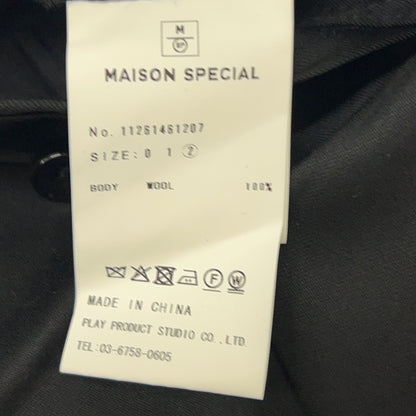 MAISON SPECIAL Black Prime-Wide Snow Pants Wool Size 2