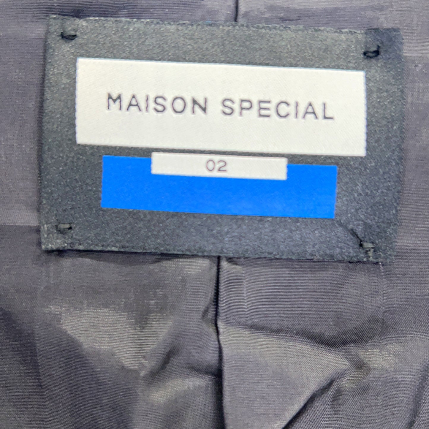 MAISON SPECIAL Black Loro Piana Breasted Blazer Size 2