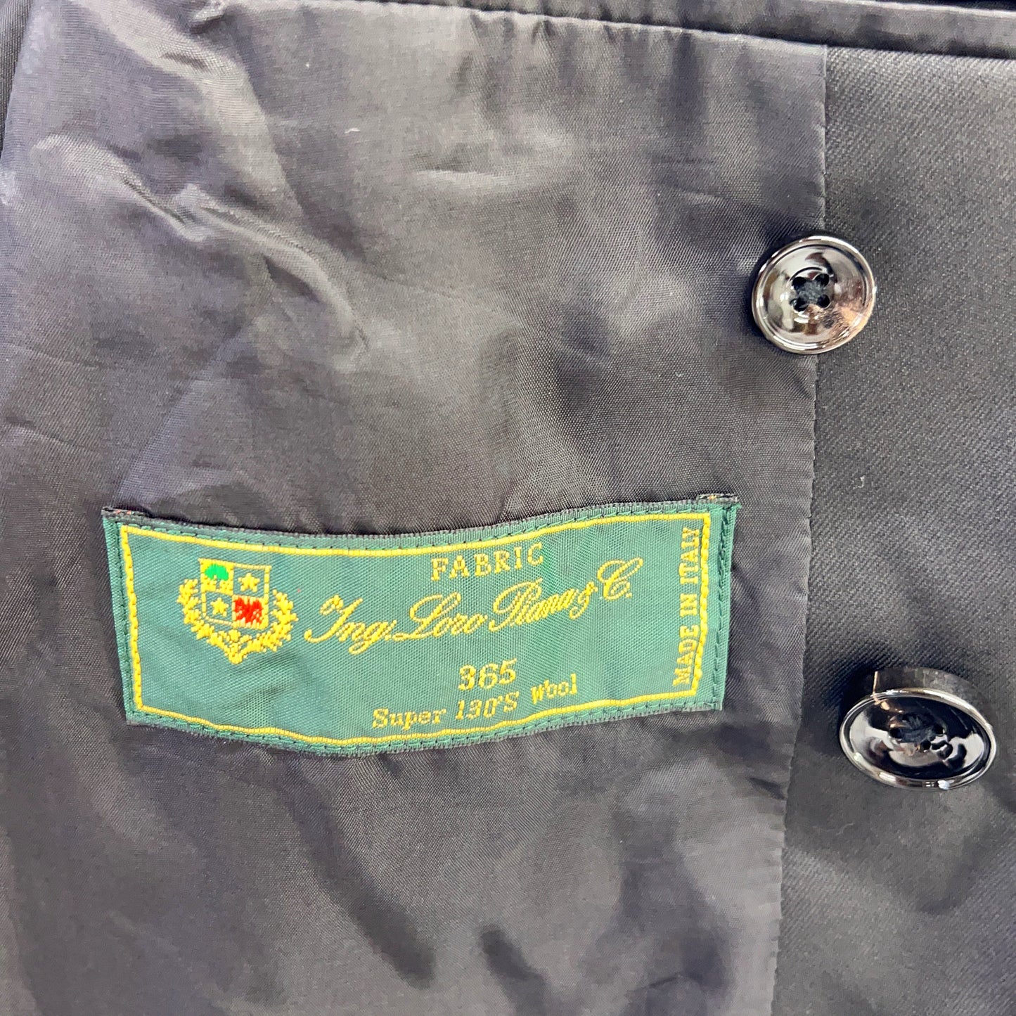 MAISON SPECIAL Black Loro Piana Breasted Blazer Size 2
