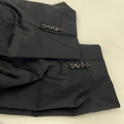 MAISON SPECIAL Black Loro Piana Breasted Blazer Size 2