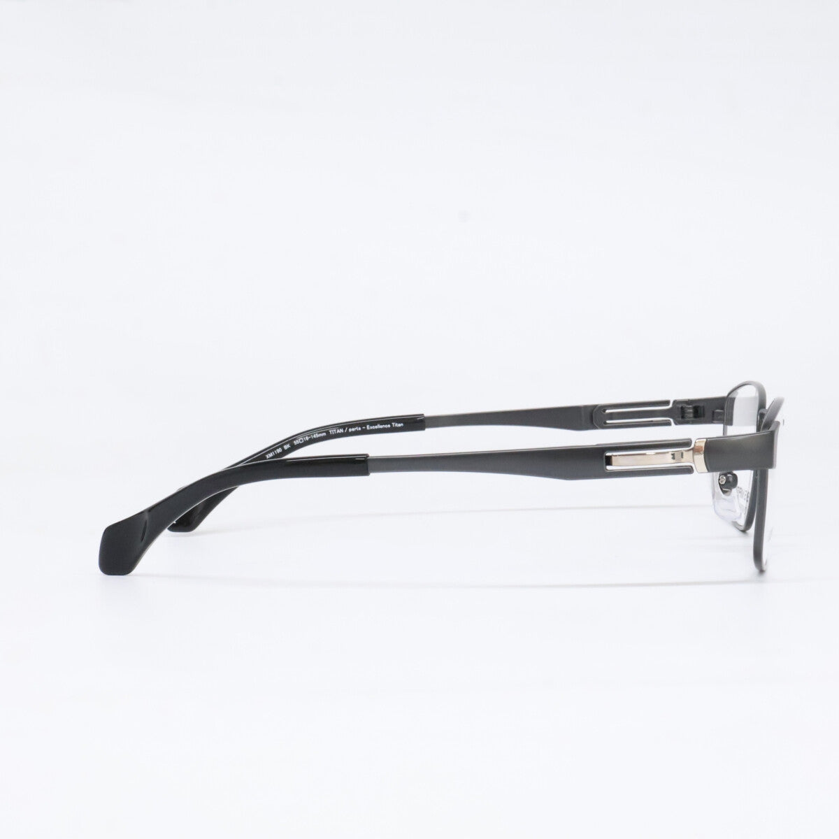 CHARMANT Black Square Eyewear Size 55x16-145MM