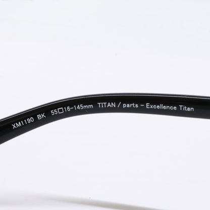 CHARMANT Black Square Eyewear Size 55x16-145MM