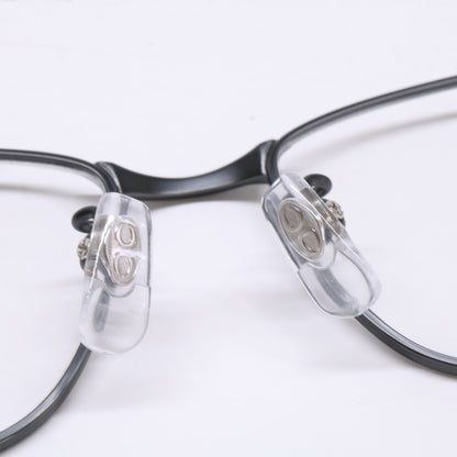 CHARMANT Black Square Eyewear Size 55x16-145MM